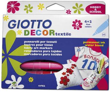 GIOTTO Textil-Faserstifte, 48er Schulbox