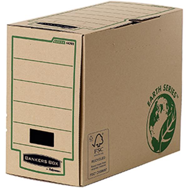 Preview: Archivbox 25.4x15.3x31.9mm A4 Bankers Box Earth Serie naturbraun