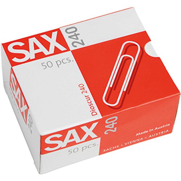 Preview: SAX Büroklammer 78mm verzinkt 50 St./Pack.