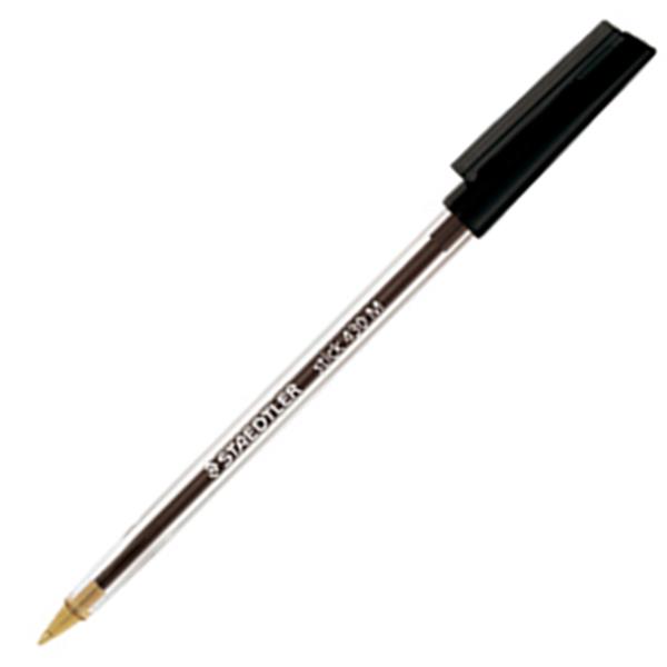 Preview: Kugelschreiber M schwarz/transparent Stick430-M