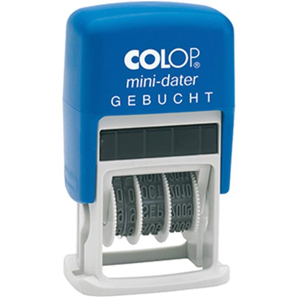 Preview: COLOP Datumstempel minidater GEBUCHT 160/L3