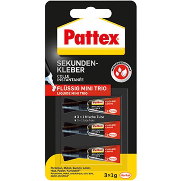 Preview: Sekundenkleber 3x1g Pattex Mini Trio