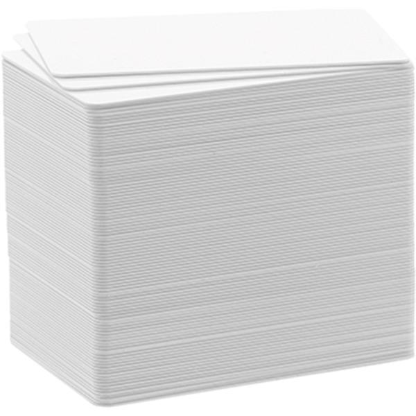 Preview: Plastikkarten 54x86mm weiß 0.76mm Zubehör DURACARD   Packung 100 Stück