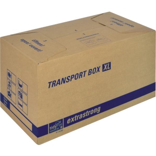 Preview: tidyPac Umzugskarton Transportbox XL 68x35.5x35cm braun