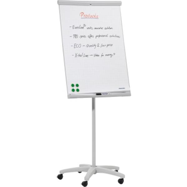 Preview: Flipchart Tafel U-Act! Line Mobil 70x100cm Höhe 186cm mit 5 Rollen