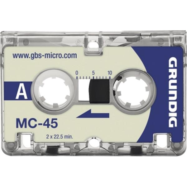 Preview: Diktatkassette 2x 45Min. Micro MC45 Grundig          Packung 3 Kassetten