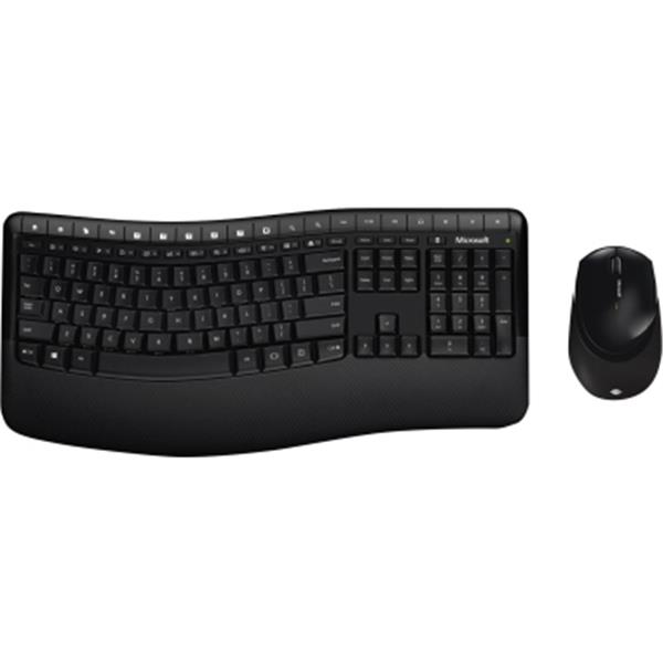 Preview: Tastatur-Maus-Set Comfort 5050 black Microsoft kabellos QWERTZ USB