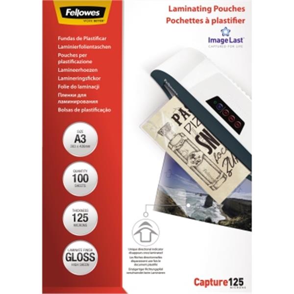 Preview: Laminierfolien A3 125mic glänzend 303x426mm ImageLast   Pack 100 Stück