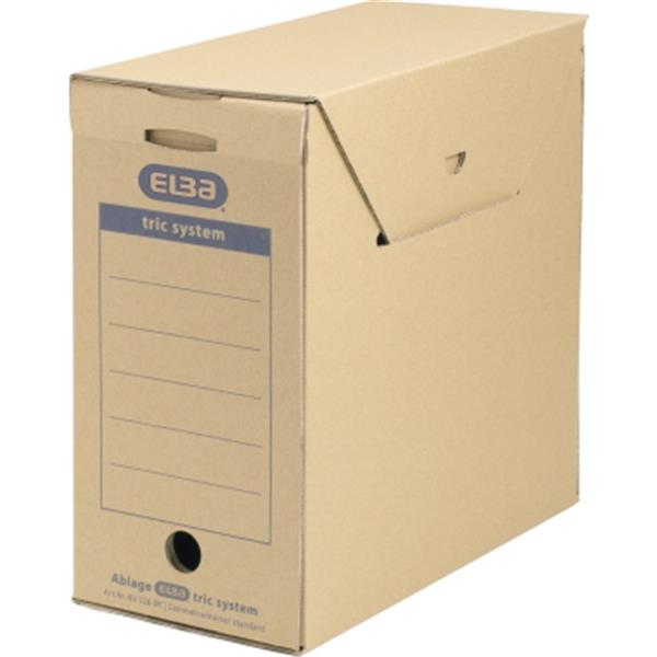 Preview: Sammelcontainer tric naturbraun Archivbox für DIN A4