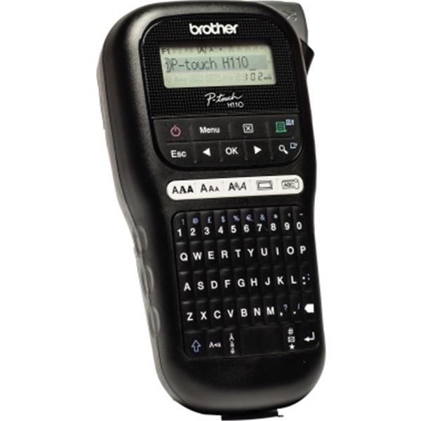 Preview: Brother P-touch H110 schwarz/silber TZe-Bänder 3.5-12mm