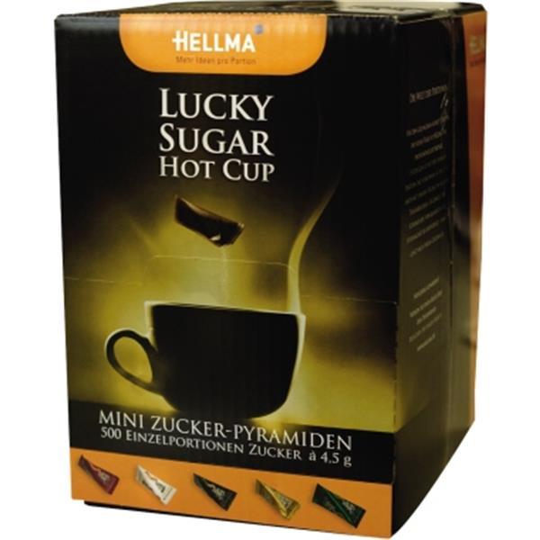 Preview: Hellma Zucker Lucky Sugar Hot Cup 4.5g                   500 St./Pack.