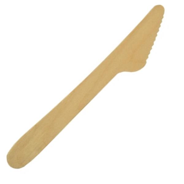 Preview: PAPSTAR Messer Pure 16.5cm Holz 100 St./Pack.