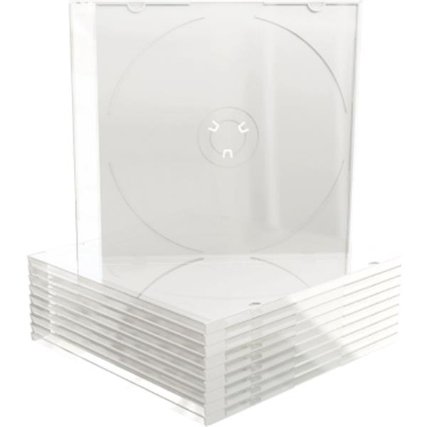Preview: MediaRange CD-Hülle Slimcase transp. 10 St./Pack.