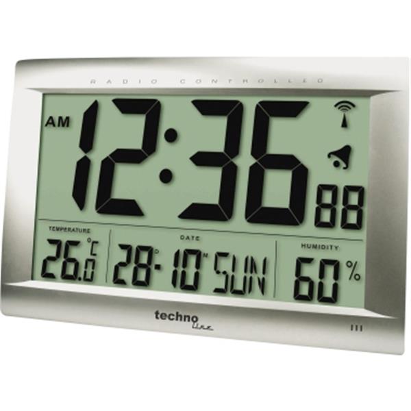 Preview: technoline Funkuhr WS8009 digital Thermometer. Hygrometer. Datum