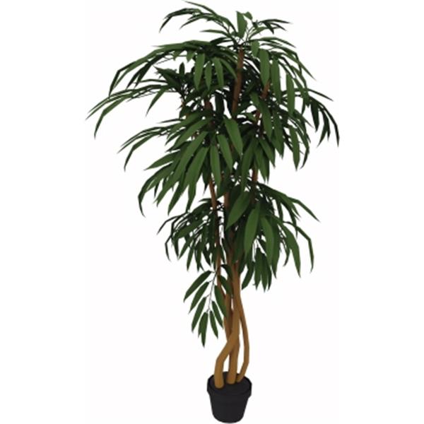 Preview: Kunstpflanze Ficus 720Blatt Höhe 1500mm Kunststofftopf