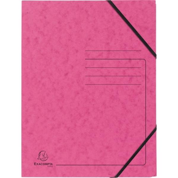 Preview: Eckspanner rosa A4 Colorspan 355g ohne Klappen
