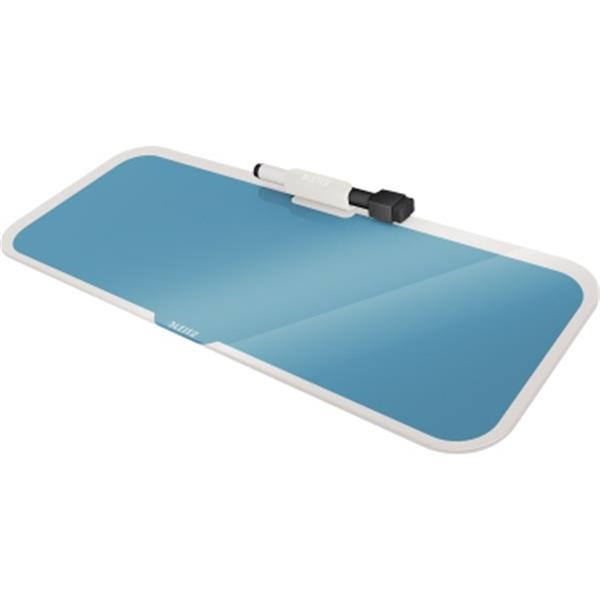 Preview: Leitz Desktop-Memoboard Cosy 52690061 380x150x60mm Glas blau