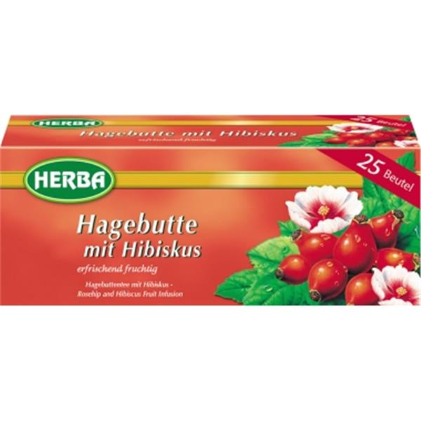 Preview: HERBA Tee Hagebutte   Pack. 25Beutel