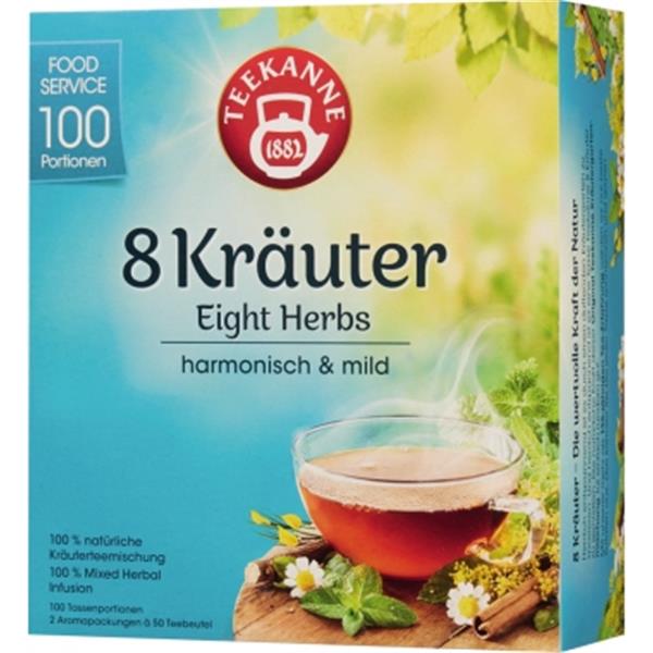 Preview: Teekanne Tee 8 Kräuter 100 St./Pack.