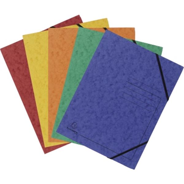 Preview: Eckspanner farbig sortiert A4 Karton /Pappe               Packung 5 Stück