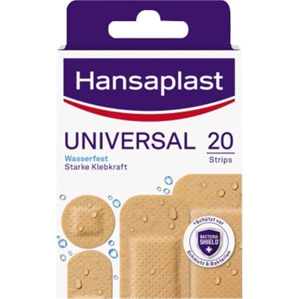 Preview: Hansaplast Pflasterstrip UNIVERSAL 4Größen                 20 St./Pack.