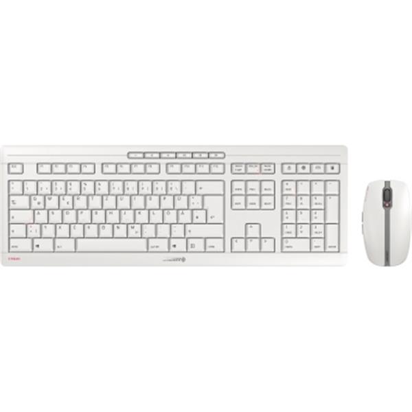 Preview: CHERRY Tastatur-Maus-Set Stream JD-8500DE hellgrau