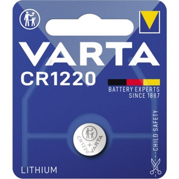 Preview: Varta Batterie CR-1220 3.0V/35mAh Lithium Electronicszelle