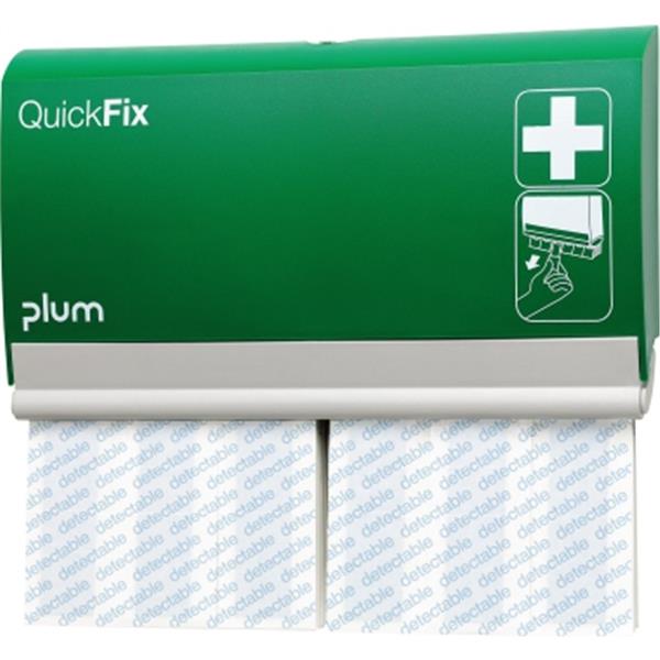 Preview: QuickFix Pflasterspender grün 2x30 Fingerverbände detectable long