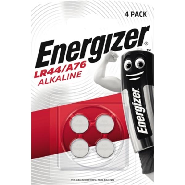 Preview: Energizer Knopfzelle LR44/A76 Alkali 1.5V                     4 St./Pack.