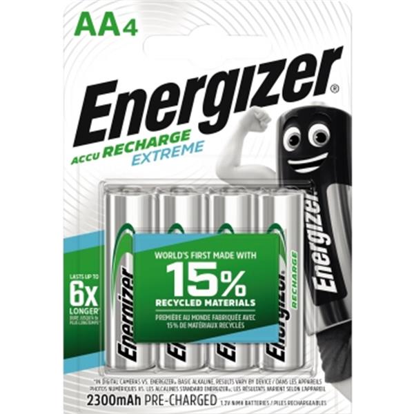 Preview: Energizer Akku AA/Mignon 1.2/2300mAh HR6 Recharge Extreme     4 St./Pack.