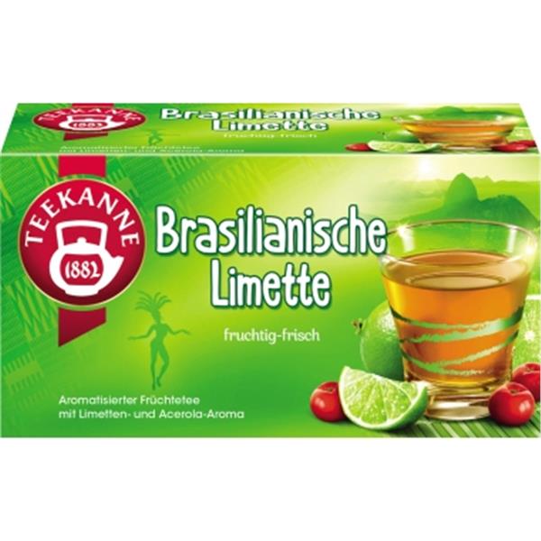 Preview: Teekanne Tee Brasilianische Limette einzeln kuvertiert    Pack 20 Beutel