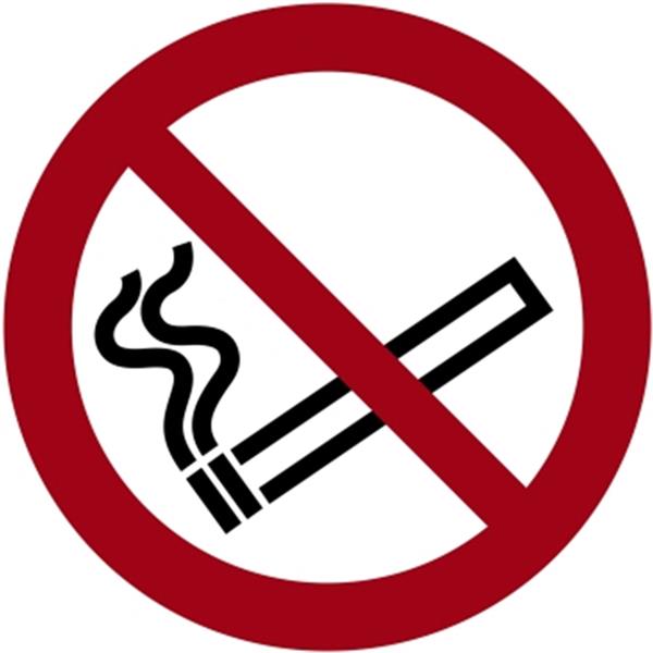 Preview: Hinweisschild Rauchen verboten 20cm? selbstklebende Folie