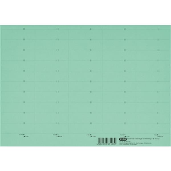 Preview: Beschriftungsschilder 58x18mm grün Pack 10 Bogen mit je 50 Schildern