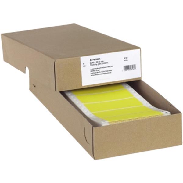 Preview: HERMA Etikett 8181 endlos 1bahnig 88.9x35.7mm gelb 2.000 St./Pack.