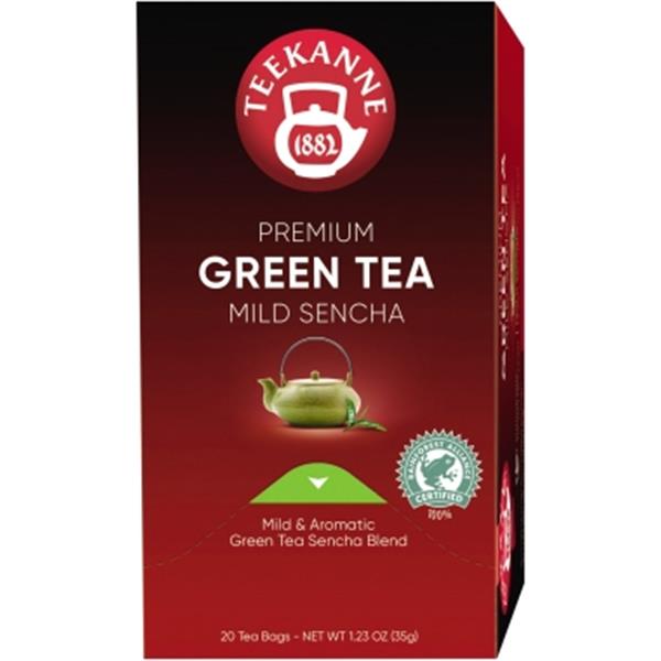 Preview: Teekanne Tee Premium Green Tea einzeln kuvertiert    Pack 20 Beutel