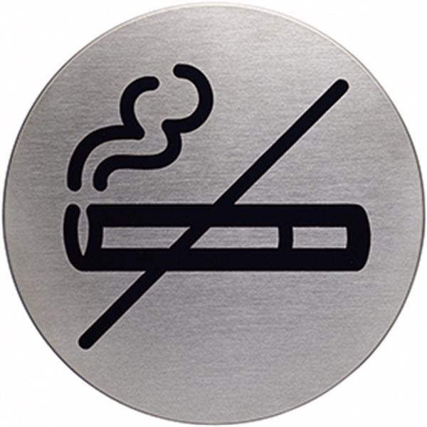 Preview: DURABLE Piktogramm PICTO 491123 Nicht Rauchen 83mm Aluminium