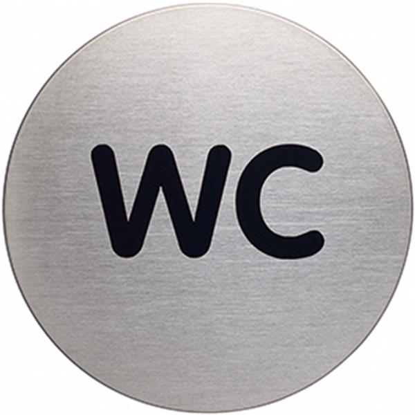 Preview: DURABLE Piktogramm PICTO 490723 WC metallic silber