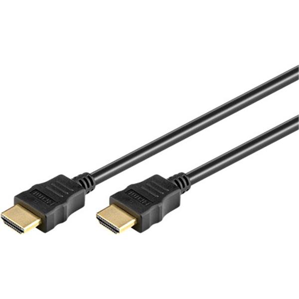 Preview: Goobay HDMI Kabel High-Speed schwarz 2.0m HDMI-A-Stecker/HDMI-A-Stecker