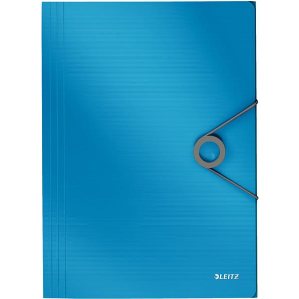 Preview: Eckspannermappe hellblau A4 PP Solid