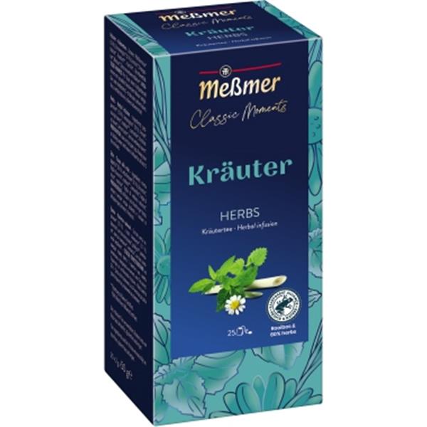 Preview: Meßmer Tee Kräuter Classic Moments Packung 25 Beutel
