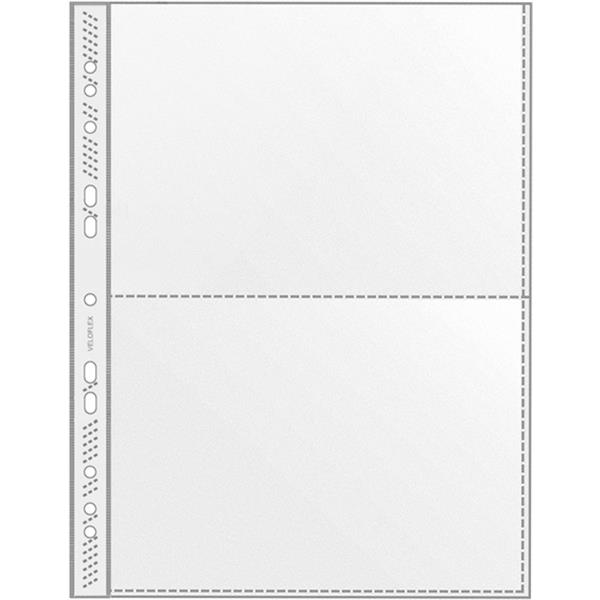 Preview: Sammelhüllen A4 transparent 2-Fächer PP                 Packung 100 Stück