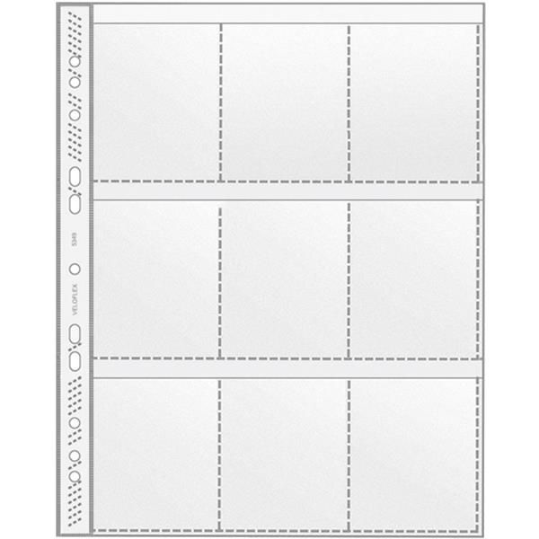 Preview: Sammelhüllen A4 transparent 9-Fächer PP                 Packung 100 Stück
