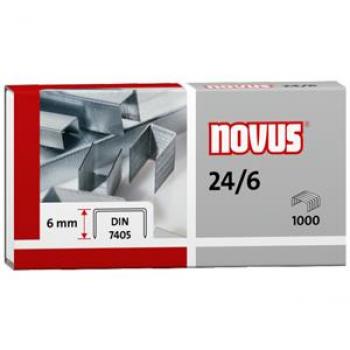 Heftklammern 24/6 verzinkt DIN Novus 1000 Stück
