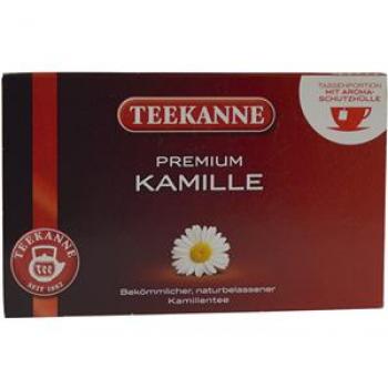 Teekanne Tee Premium Kamille einzeln kuvertiert Pack 20 Beutel