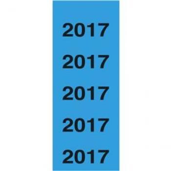 Inhaltsschild 2017 6x2,8cm blau 100 St./Pack
