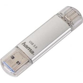 Hama USB-Stick 3.1/3.0 64GB silber FlashPen C-Laeta