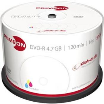 PRIMEON DVD-R 2761206 16x 4,7GB 120Min. bedruckbar 50 St./Pack.