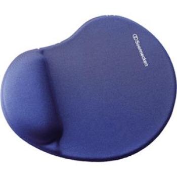 Mouse Pad blau ca. 25,5x2,1x21,5cm mit Handgelenkauflage Gummi