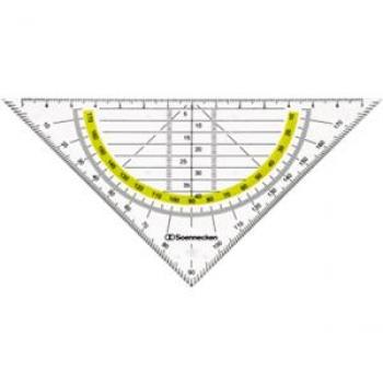 Geo-Dreieck Hypotenuse 160mm Plexiglas transparent