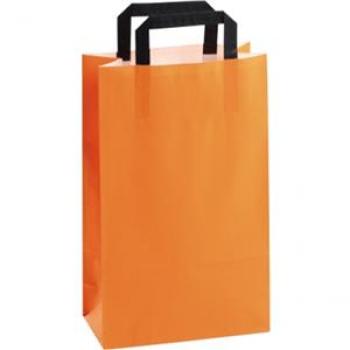 Papiertragetasche Topcraft orange klein, 22x36x10,5cm Packung 50 Stück